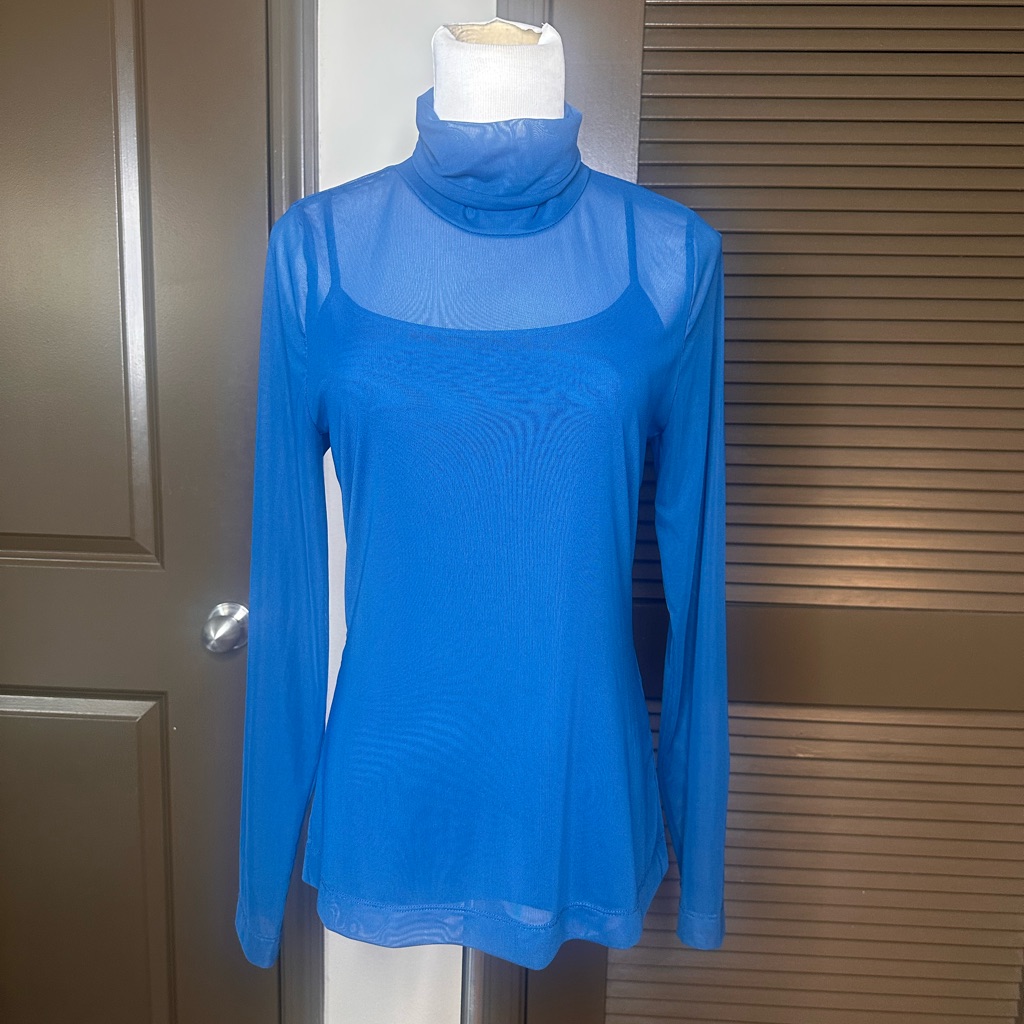 Whbm | Matching Mesh Turtleneck + Cami